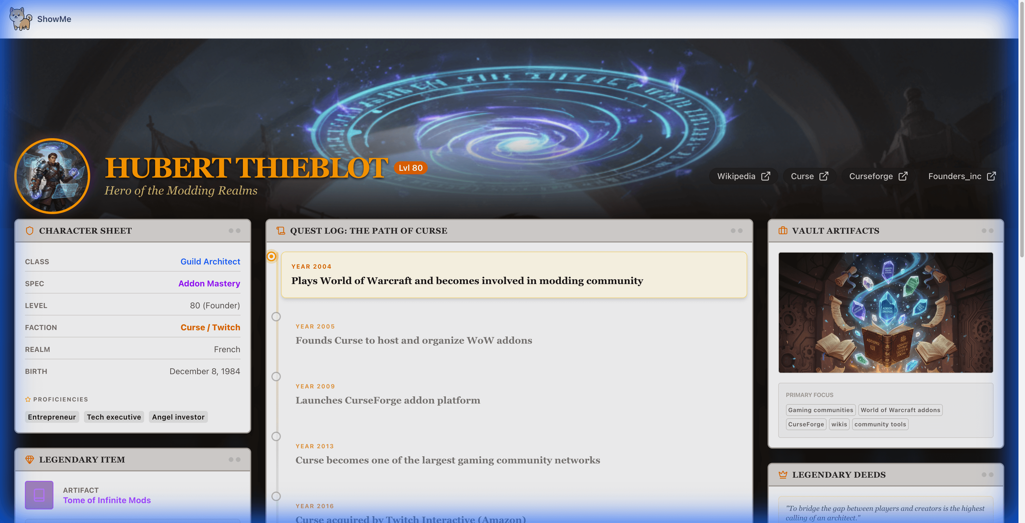 Who is Hubert Thieblot at Founders, Inc?