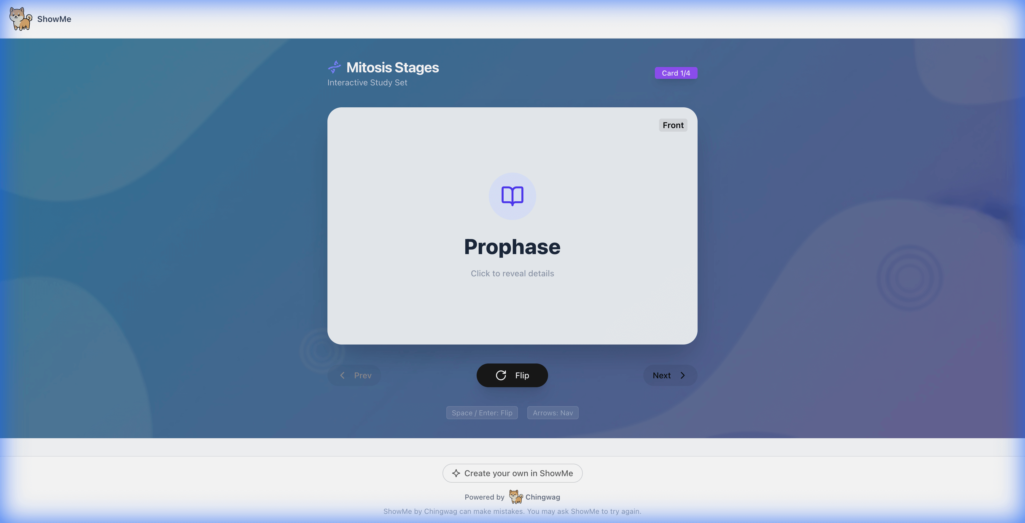 Flashcards for my biology exam